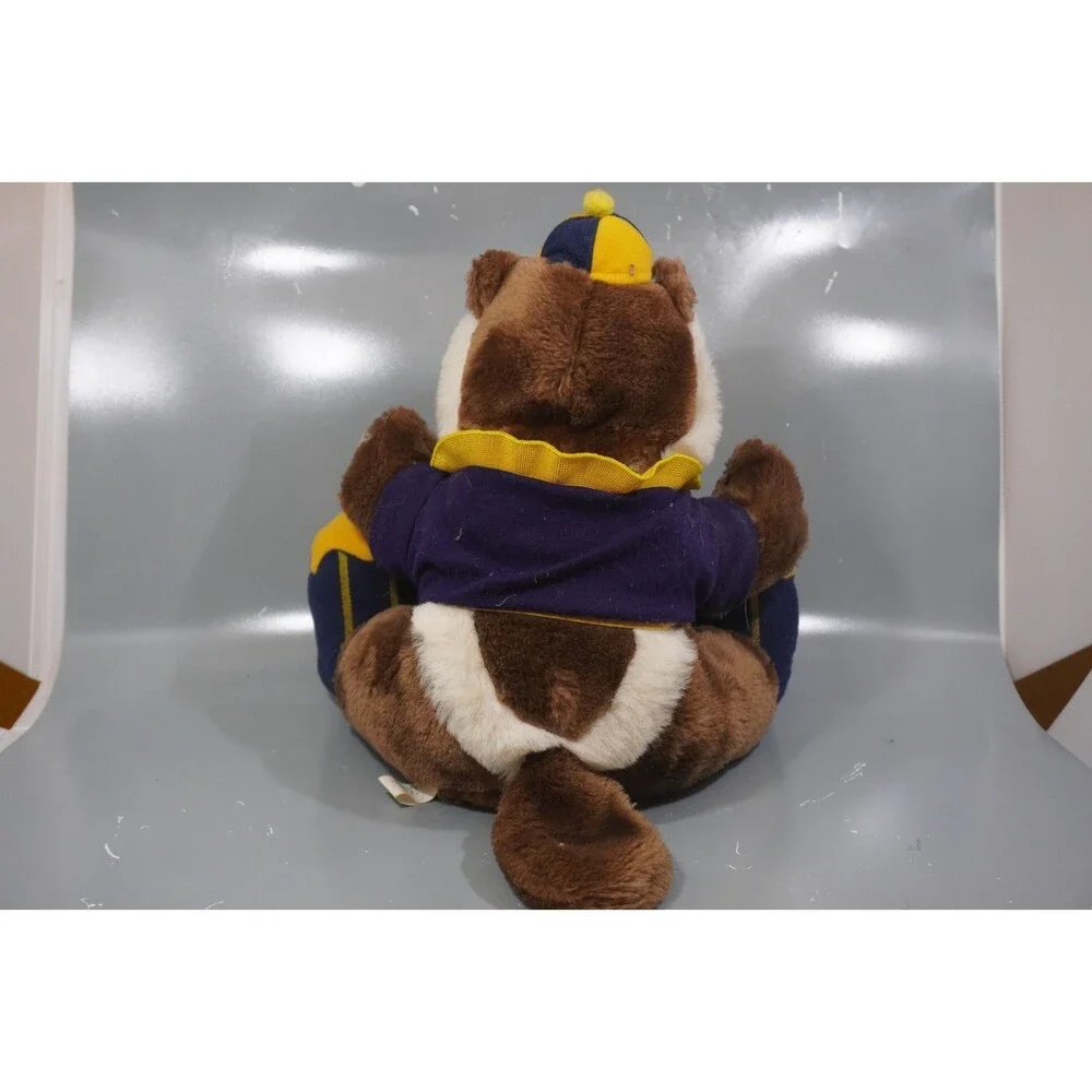 Vintage 1989 Wallace Wolverine University Of Michigan Plush Mascot 12”